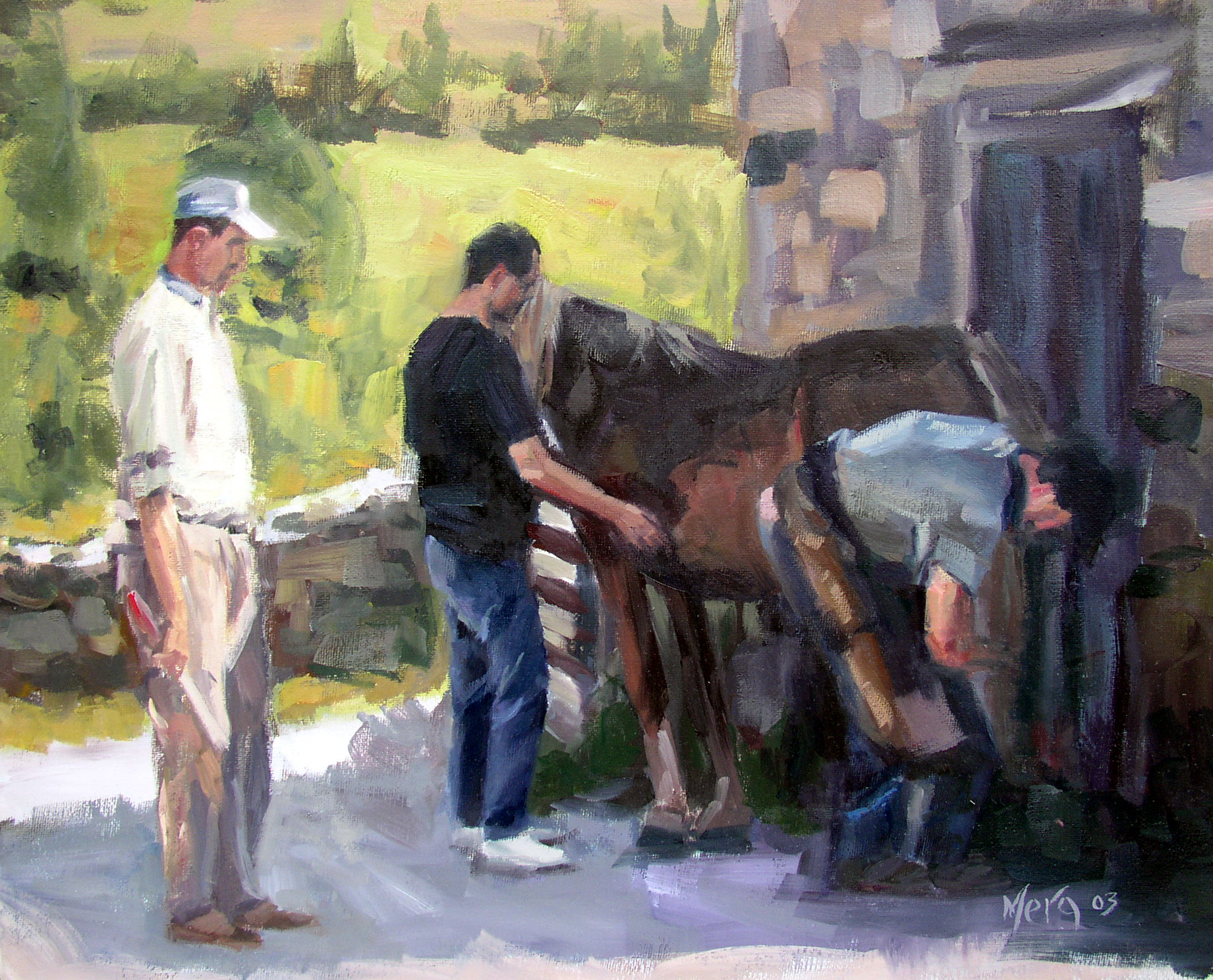 Ferrando el caballo
