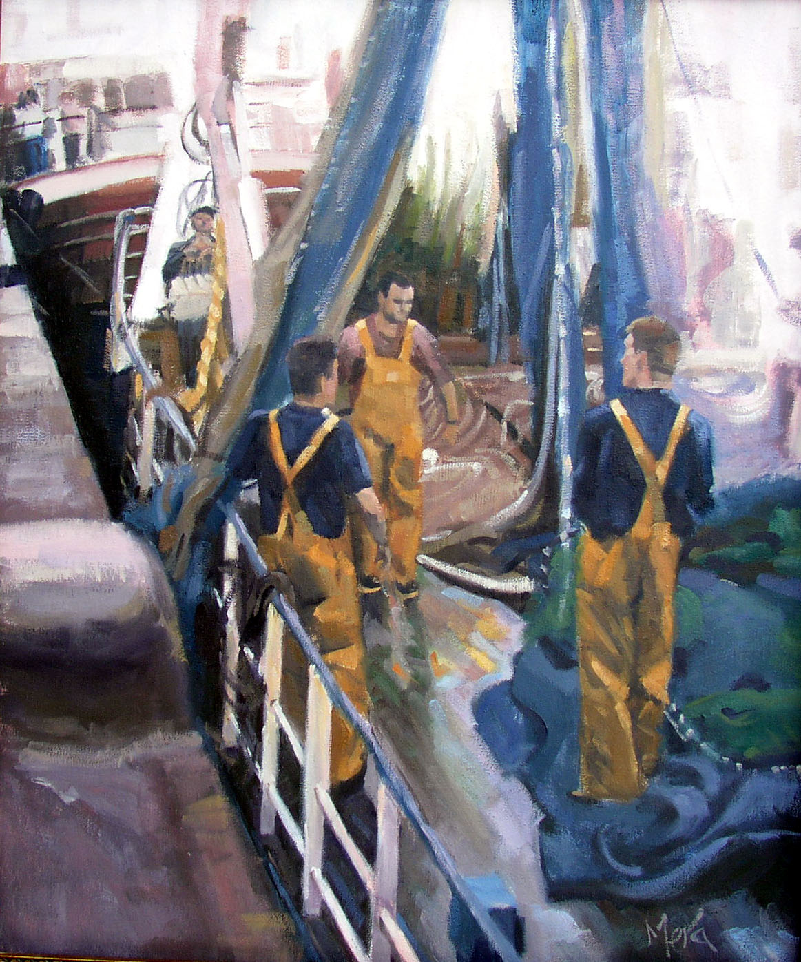 Preparando la faena